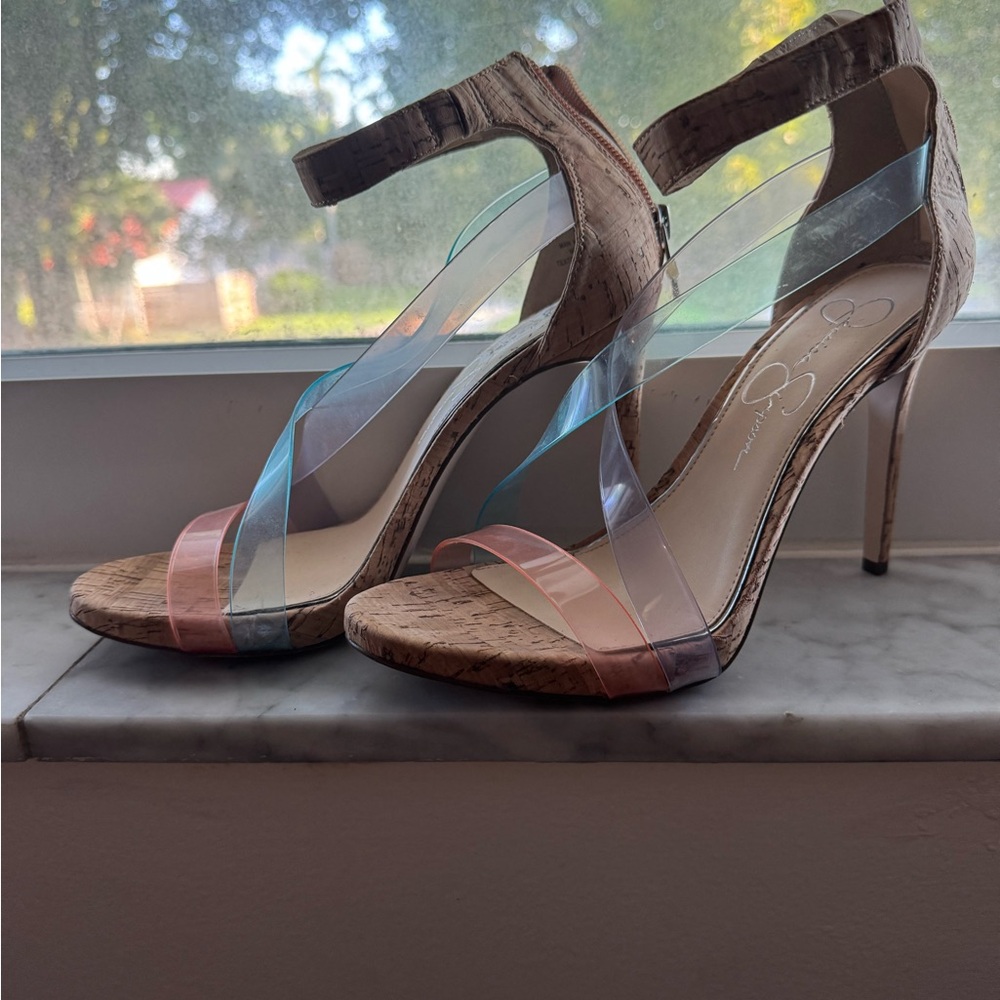 Jessica Simpson Multicolor Strappy Heels size 7